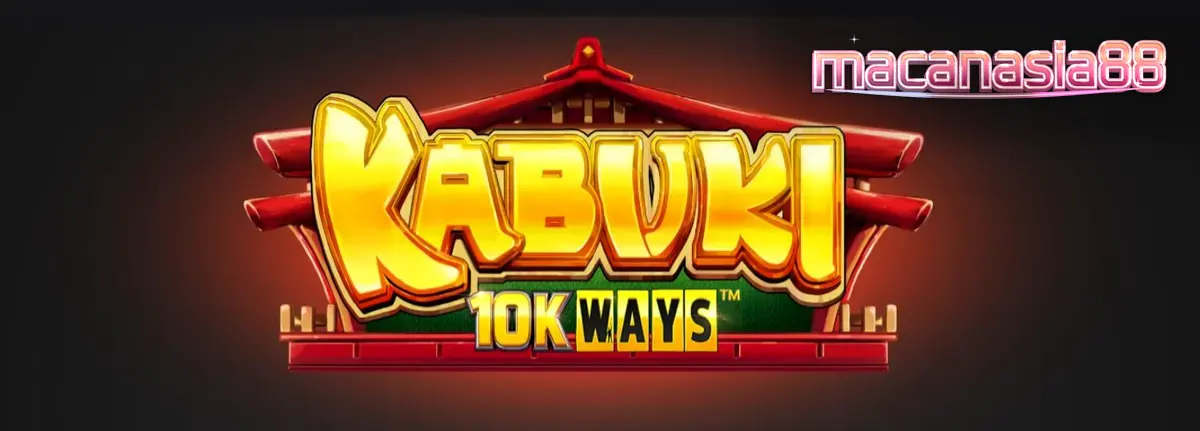 Tampilan visual slot Kabuki 10k Ways dengan tema teater Jepang